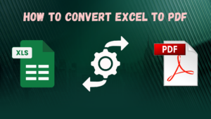 How to convert excel to pdf format